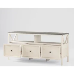 Farmhouse 3 Drawer Wood TV Stand For TVs Up To 65" - Saracina Home 34 Farmhouse 3 Drawer Wood TV Stand For TVs Up To 65" - Saracina Home -Bedroom Furniture Store GUEST 47fafb98 b85e 468b 9df3 9537ab731ccb