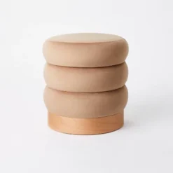 Clarkdale Channel Tufted Ottoman With Wood Base - Threshold™ Designed With Studio McGee -Bedroom Furniture Store GUEST 49c40f06 ce24 490b b665 fce10ad00f8a