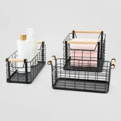 Wire Natural Wood Handles Milk Crate - Brightroom™ 7 Wire Natural Wood Handles Milk Crate - Brightroom™ -Bedroom Furniture Store GUEST 4a155be8 99e8 4d0e bd95 eeeb004429f9