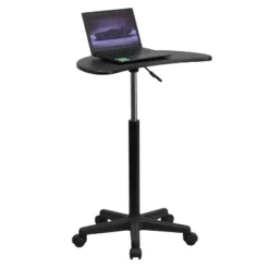 Emma And Oliver Sit To Stand Mobile Laptop Computer Desk - Portable Rolling Standing Desk -Bedroom Furniture Store GUEST 4cd1cdb9 b7be 4966 8c1d 445afd08e0f9