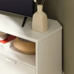 Cara Mid-Century Modern 3 Drawer Corner TV Stand For TVs Up To 58" - Saracina Home -Bedroom Furniture Store GUEST 4d460d9d e580 44a2 a814 3c51012cc883