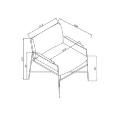 Faux Leather & Metal Accent Chair - Black/Brown - Hearth & Hand™ With Magnolia -Bedroom Furniture Store GUEST 4e635009 68d5 4967 b3d3 447b3cfde562