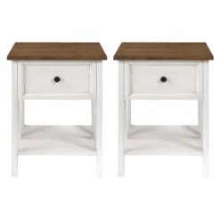 Set Of 2 Farmhouse Single Drawer V Frame Nightstands - Saracina Home 27 Set Of 2 Farmhouse Single Drawer V Frame Nightstands - Saracina Home -Bedroom Furniture Store GUEST 50285f74 c096 4646 942b 6ccbf5d3dde3