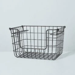Stacking Wire Storage Basket Matte Black - Hearth & Hand™ With Magnolia 11 Stacking Wire Storage Basket Matte Black - Hearth & Hand™ With Magnolia -Bedroom Furniture Store GUEST 51760ad1 4cd5 42e5 ad63 e77e3d305d6d
