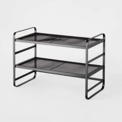 2 Tier Shoe Rack Metal Mesh - Brightroom™ -Bedroom Furniture Store GUEST 526c6366 f577 4843 a484 8fd156aad026
