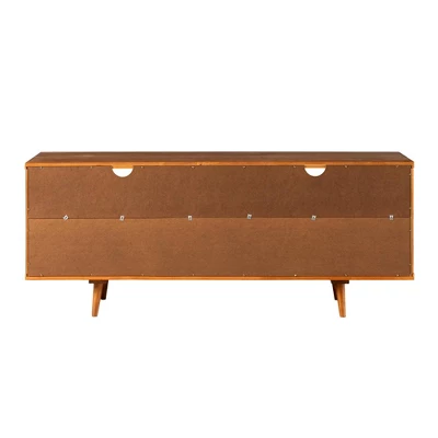 Cara Mid-Century Modern 3 Drawer TV Stand For TVs Up To 65" - Saracina Home 9 Cara Mid-Century Modern 3 Drawer TV Stand For TVs Up To 65" - Saracina Home - Image 7