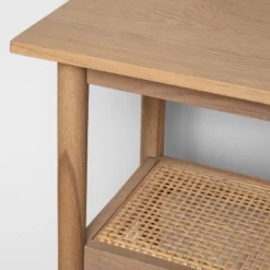 Wood & Cane Console Table - Hearth & Hand™ With Magnolia -Bedroom Furniture Store GUEST 580df79e d800 4e4c b250 13352b3669ec