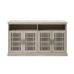 Transitional 4 Door Windowpane TV Stand For TVs Up To 65" - Saracina Home -Bedroom Furniture Store GUEST 5d64fa4a 7170 414b abad cc72d8ce7fd1