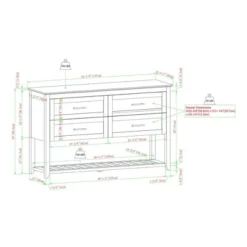 Transitional 4 Drawer Buffet - Saracina Home -Bedroom Furniture Store GUEST 5ee0d477 5aaf 4e25 a822 e4dc8232835b
