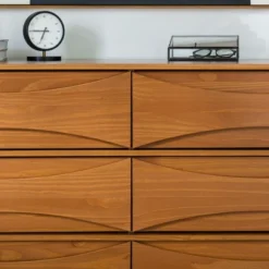 Mid-Century Modern Contoured 6 Drawer Dresser - Saracina Home 34 Mid-Century Modern Contoured 6 Drawer Dresser - Saracina Home -Bedroom Furniture Store GUEST 61f25de7 0b62 4672 91e0 e130fd8e5839