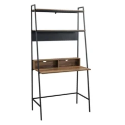 36" Writing Desk With Open Storage Ladder Bookshelf - Saracina Home -Bedroom Furniture Store GUEST 62238f92 a3f2 4932 b53f 1b8c4ab359c8