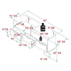 Cara Mid-Century Modern 3 Drawer Corner TV Stand For TVs Up To 58" - Saracina Home -Bedroom Furniture Store GUEST 63003f1f 44d7 4165 9d1a 122bd84a0d5d
