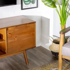 Solid Wood Mid-Century Modern TV Stand For TVs Up To 65" - Saracina Home 19 Solid Wood Mid-Century Modern TV Stand For TVs Up To 65" - Saracina Home -Bedroom Furniture Store GUEST 64291693 f8bf 4214 8739 2fe9a7cbadf0