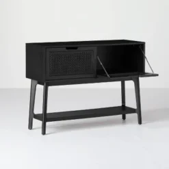 Wood & Cane Console Table With Pull-Down Drawers - Hearth & Hand™ With Magnolia -Bedroom Furniture Store GUEST 653613cb c525 4ce5 ad5e a4ee9dc6a2f8