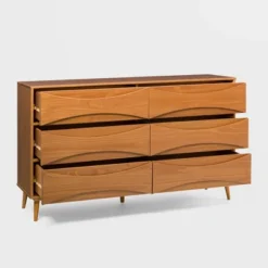 Mid-Century Modern Contoured 6 Drawer Dresser - Saracina Home 38 Mid-Century Modern Contoured 6 Drawer Dresser - Saracina Home -Bedroom Furniture Store GUEST 66fb51cb 1672 46be 9ea3 83daad767b13