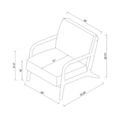 Esters Wood Armchair - Threshold™ -Bedroom Furniture Store GUEST 671b808a 0f51 4b1b 8bb1 34be7d271a3c