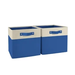 2pc Kids' 10.5" Two-Toned Folding Storage Bin Set - RiverRidge Home -Bedroom Furniture Store GUEST 67ff2a3e 483e 47b6 bbbf d3ff3cb9f26a