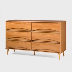 Mid-Century Modern Contoured 6 Drawer Dresser - Saracina Home 31 Mid-Century Modern Contoured 6 Drawer Dresser - Saracina Home -Bedroom Furniture Store GUEST 6812f9ff 3293 4562 9a04 8866ad65d497