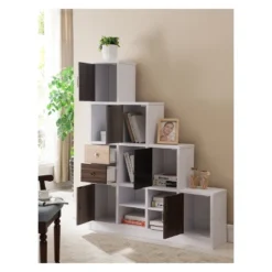 61.5" Hirsch Contemporary Bookcase White - HOMES: Inside + Out -Bedroom Furniture Store GUEST 6917eda9 4724 4285 9538 eb1711ee4666