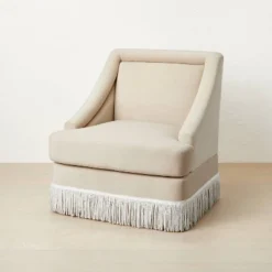 Alberhill Velvet Accent Chair With Fringe - Opalhouse™ Designed With Jungalow™ -Bedroom Furniture Store GUEST 6a2c8665 b5eb 4e71 9163 3f7b29c4d6c7