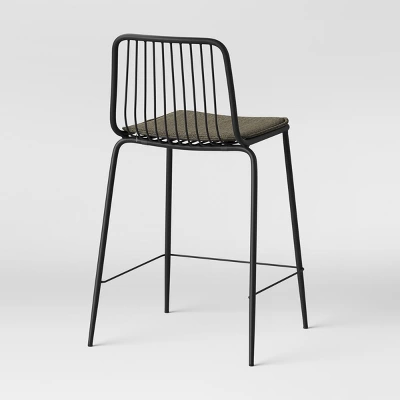 Set Of 2 Sodra Rounded Seat Wire Counter Height Barstool Black - Threshold™ 6 Set Of 2 Sodra Rounded Seat Wire Counter Height Barstool Black - Threshold™ - Image 4