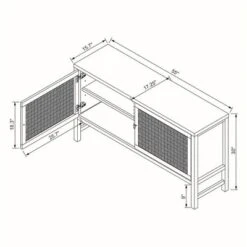 Palmdale Woven Door Console - Threshold™ Designed With Studio McGee -Bedroom Furniture Store GUEST 6d225f38 58c8 4d6f a350 e4de6fff4cf2