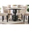 Buckley Round Dining Table White/Black - HOMES: Inside + Out -Bedroom Furniture Store GUEST 6df4e658 c09e 4cc5 8c05 364fba3e258d