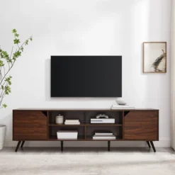 Mid-Century Modern Wide Storage TV Stand For TVs Up To 80" - Saracina Home -Bedroom Furniture Store GUEST 6f499918 edba 4a35 8b0f 8398f4abe3f3