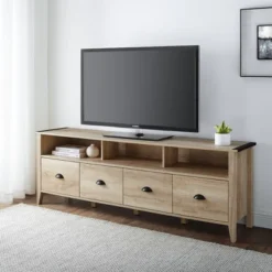 4 Drawer Farmhouse TV Stand For TVs Up To 80" - Saracina Home -Bedroom Furniture Store GUEST 6f5c7dff 6bbf 4107 babe a066d6f32195