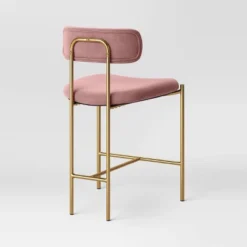 Orion Luxe Backed Counter Height Barstool With Brass Legs Blush Velvet - Threshold™ 7 Orion Luxe Backed Counter Height Barstool With Brass Legs Blush Velvet - Threshold™ -Bedroom Furniture Store GUEST 6fae67b2 b02e 4960 846e d794af26c1cf