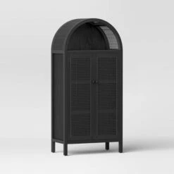 Woven Arched Wood Cabinet - Threshold™ -Bedroom Furniture Store GUEST 71d7b8e7 0b8a 4c88 af3c ece9ad48100b