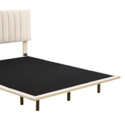 Queen Size Upholstered Floating Velvet Platform Bed With Sensor Light And Headboard-ModernLuxe 20 Queen Size Upholstered Floating Velvet Platform Bed With Sensor Light And Headboard-ModernLuxe -Bedroom Furniture Store GUEST 75f18426 76a4 4916 a9fe 68af0a540d22