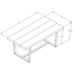 72" Modern Farmhouse Solid Wood Distressed Plank Top Dining Table - Saracina Home -Bedroom Furniture Store GUEST 771a4c0c 29dd 4c84 ae48 88970e06f0cd