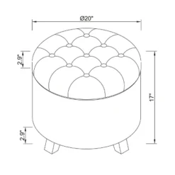 Tufted Round Storage Ottoman - Threshold™ -Bedroom Furniture Store GUEST 77709614 17c9 4d77 a778 ff7c6a2478bf