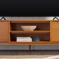 Solid Wood Mid-Century Modern TV Stand For TVs Up To 80" - Saracina Home 29 Solid Wood Mid-Century Modern TV Stand For TVs Up To 80" - Saracina Home -Bedroom Furniture Store GUEST 7b8f78dc b7ab 4f0a bbb2 79db23e31b3a