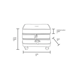 Marin Stackable Pouf With Casters - Opalhouse™ Designed With Jungalow™ -Bedroom Furniture Store GUEST 7b9ecb5e 9626 4b0f abc1 fd2c0a06f868