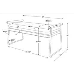Cushioned Metal & Wood Bench - Cream/Black - Hearth & Hand™ With Magnolia 11 Cushioned Metal & Wood Bench - Cream/Black - Hearth & Hand™ With Magnolia -Bedroom Furniture Store GUEST 7e0edb24 cd83 4489 8c4c a968e3c33a6c