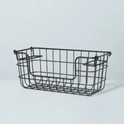 Stacking Wire Storage Basket Matte Black - Hearth & Hand™ With Magnolia 10 Stacking Wire Storage Basket Matte Black - Hearth & Hand™ With Magnolia -Bedroom Furniture Store GUEST 7f465f04 db4c 47cf 9411 7c8a601ab948