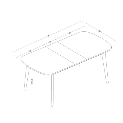 Astrid Mid-Century Drop Leaf Dining Table - Threshold™ 7 Astrid Mid-Century Drop Leaf Dining Table - Threshold™ - Image 5