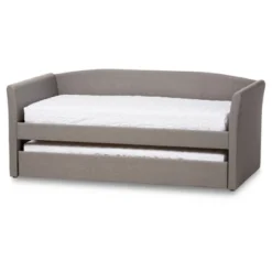 Twin Camino Modern And Contemporary Faux Leather Upholstered Daybed With Guest Trundle Bed - Baxton Studio 14 Twin Camino Modern And Contemporary Faux Leather Upholstered Daybed With Guest Trundle Bed - Baxton Studio -Bedroom Furniture Store GUEST 81371f9a 7abc 4186 bdc5 10b187ea8a84