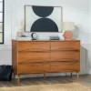 Mid-Century Modern Contoured 6 Drawer Dresser - Saracina Home 2 Mid-Century Modern Contoured 6 Drawer Dresser - Saracina Home -Bedroom Furniture Store GUEST 835bca04 5042 4090 9359 69c944436414