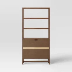 70.5" Warwick Storage Bookcase Brown - Threshold™ -Bedroom Furniture Store GUEST 85980270 0fc8 4a5b ba6e e66fa9ae95c9