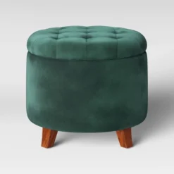 Tufted Round Storage Ottoman - Threshold™ -Bedroom Furniture Store GUEST 8b462eb1 b29f 4321 ac3f 6b969ee2a18b