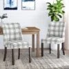 2pk Harman Contemporary Upholstered Plaid Dining Chairs Gray/Light Beige/Brown - Christopher Knight Home 1 2pk Harman Contemporary Upholstered Plaid Dining Chairs Gray/Light Beige/Brown - Christopher Knight Home -Bedroom Furniture Store GUEST 8bc32428 9664 4bd6 976b bf311679a007