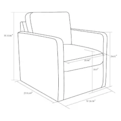 Pinetops Swivel Base Accent Chair - Threshold™ -Bedroom Furniture Store GUEST 9122e1e1 4b4a 4722 a4d8 a5610912f064