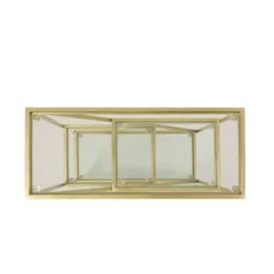Kokesh Modern Glam Tempered Glass 3 Shelf Asymmetrical Bookcase Gold - Christopher Knight Home -Bedroom Furniture Store GUEST 91617d1f b48c 4a5c 8204 aa965eb572df