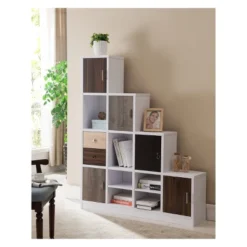 61.5" Hirsch Contemporary Bookcase White - HOMES: Inside + Out -Bedroom Furniture Store GUEST 917b3eeb d525 4f9d aefd eb2016786614