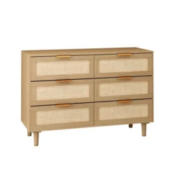43.31" 6-Drawer Rattan Dresser For Living Room And Bedroom - ModernLuxe 14 43.31" 6-Drawer Rattan Dresser For Living Room And Bedroom - ModernLuxe -Bedroom Furniture Store GUEST 938af7fc 3b13 4c05 8770 7e2c44b32b1c