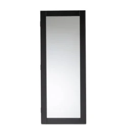 Pontus Wood Wall-Mountable Jewelry Armoire With Mirror - Baxton Studio -Bedroom Furniture Store GUEST 9488f926 5a5d 482e b385 f9131bb5d901