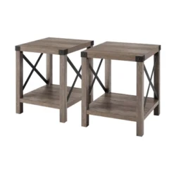 Set Of 2 Sophie Rustic Farmhouse X Frame Side Tables - Saracina Home -Bedroom Furniture Store GUEST 960bef5e 3c5c 4d02 b13f f506cb00d421